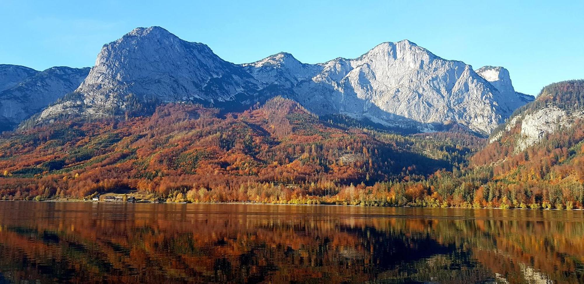 Ferienhaus Rosl Am Grundlsee Bagian luar foto